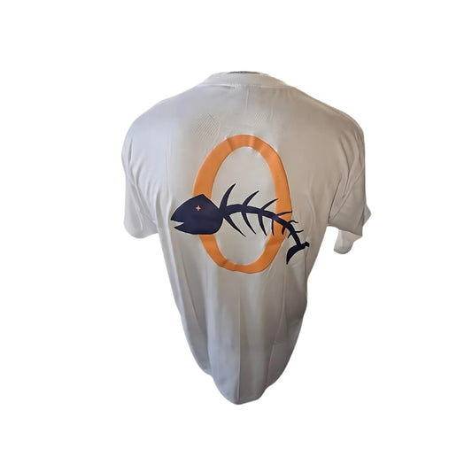 Orange puff print T-shirt Back